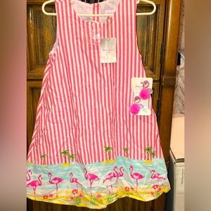 BNWT-TOMMY BAHAMA dress w/ barrettes set-sz. 6